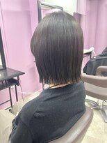 アヴァンス 難波店(AVANCE.)&nbsp;シアーブラウン×切りっぱなしボブ