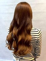 ノッポサン(Noppo3)&nbsp;ハイトーンベージュ 顔周りレイヤー ゆる巻きロング 韓国