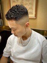 レオヘアワークス(LEO HAIR WORKS) 濡れパンスキンフェード 新潟市バーバー メンズカット