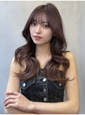 □大宮顔周りレイヤーカットハッシュカット髪質改善ブリーチなし