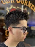 スキンフェードツーブロック刈り上げジェットモヒカンマンバン