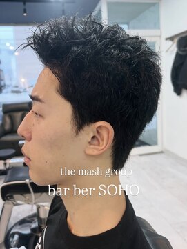 バーバーソーホー(barber SOHO) スパイキーショート　函館/五稜郭/理容室/理容院/床屋/メンズ