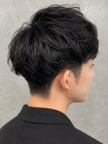 クリアオム 蕨(CLEAR homme) ツーブロック ビジネスショート 韓国風ナチュラルマッシュ