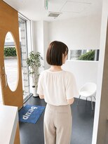 ビーアップヘアー(be:up hair)&nbsp;縮毛矯正で叶える大人の切りっぱなしボブ