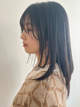 バサ 花小金井店(BASSA) 【顔まわりのレイヤーが可愛い♪】サラサラセミロングヘア