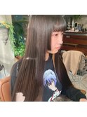 リップライン姫カット*ぱっつんロング