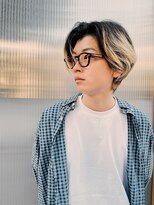 サル 代官山(SAL)&nbsp;【SAL】外国人風ブロンド×ブラックルーツメンズセンターパート