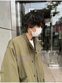 メンズパーマ,ハイライト,マッシュ