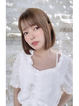 レミエ ダイカンヤマ(lemiie) ヘルシースタイル☆サラッとした柔らかい質感の切りっぱなしボブ