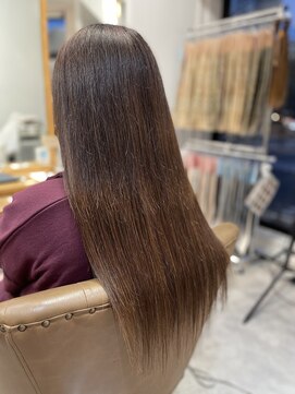 フツーロ 栄(FUTURO) プルエクステ　エクステ　グラデーション　ブラウンカラー