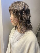 フェンヘアーアイス 中目黒(Fen.hair ici)&nbsp;こなれミディモテ髪薄めバング前髪デジタルパーマ大人美人