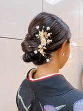 あだち美容室 宮の森店 【和装ヘアセット】結婚式・成人式など特別な日の着物ヘアに★