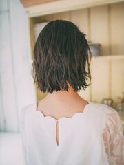アンニュイ☆外ハネボブ[髪質改善/ヘッドスパ/白髪染め/いわき]