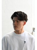 波巻きハイライトアップバングツーブロックマッシュ