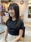 ロングレイヤー×ラベンダーブラウン