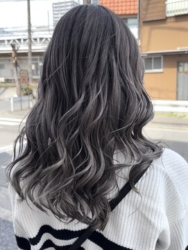 ジェムヘアスタジオ 湘南平塚南口店(Gem Hair Studio) バレイヤージュ×グレー【Gem 神原】
