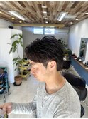 横顔イケメン！メンズフェザーショート！