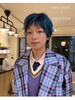 カグヤヒメ ドゥイ(kaguyahime doui) ハイトーンベリーショートブルーカラー水色カラー