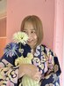 金箔、パールシール付きヘアセット