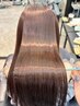 ≪三瓶・福田指名≫平日限定/カット＋髪質改善ストレート＋Aujua TR 15400円