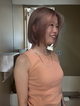 ユーリ(JUURI) ピンクベージュ/ボブ/レイヤー/小顔