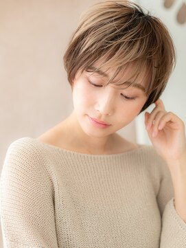 カバーヘアアンドスパ ブリス 浦和(COVER HAIR&SPA bliss) グラデーションハイライト前下がりショートTc5浦和20代30代40代