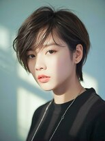 アルノー 博多口店(Arno)&nbsp;【Arno】くびれショート/ウルフ/アッシュベージュ/前髪あり