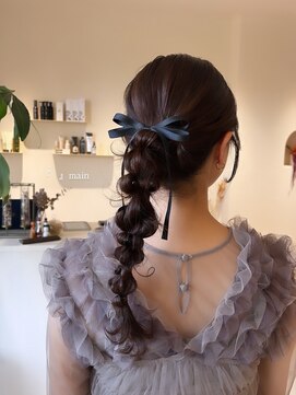 メイン(『　　』main) 結婚式お呼ばれヘア