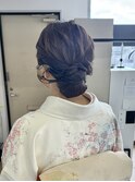 訪問着ヘアセット