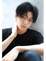 ブランニュー オーバー 難波店(Brandnew over)&nbsp;【Brandnew】メンズショート＿黒髪ショート＿センターパート