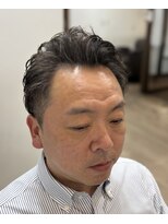 ケースタイルヘアスタジオ  虎ノ門店(K-STYLE HAIR STUDIO)&nbsp;かきあげナチュラルパーマ<虎ノ門>理容室