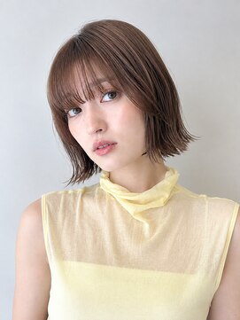 ベル 新宿(Belle) アゴ下ボブ/大人のボブスタイル/レイヤーボブ/透明感ベージュ