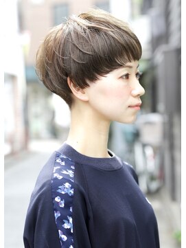 カライング(ing) 大人可愛い20代30代40代黒髪前下がりショートボブ丸みショート◎