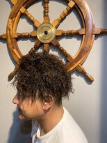 バーバー スタジオ ラフテル(Barber Studio RAFTEL)&nbsp;日焼け×ツイストパーマ×ショートラモス