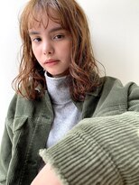 ガレージ バイ グリーン 原宿 表参道(Garage by green)&nbsp;【loki】ミディアム×オレンジベージュ