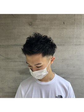 アッシュタカサキ(ash takasaki) 無造作パーマアップバングショート