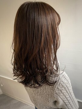 エル セルカ 高田馬場(el CERCA) 簡単スタイリング　ラテカラー×愛されミディ【高田馬場】