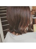 インナーカラー外ハネボブ