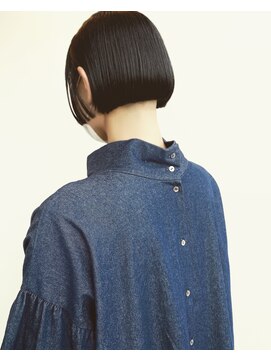 パライソ 南公園店(PARAISO) 大人のミニボブ/20代30代40代/モノトーンブラック