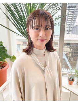 アクアオモテサンドウ(ACQUA omotesando) 大人の切りっぱなしボブ