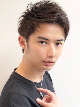 ブリーチ 守口ジャガータウン店(BLEACHi) 【BLEACHi】アップバングショートツーブロック刈り上げ