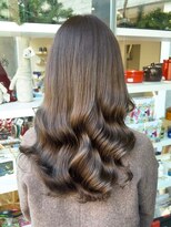 ゲーム 下北沢(GAME)&nbsp;デジタルパーマミルクティーベージュカラー髪質改善韓国ヘア
