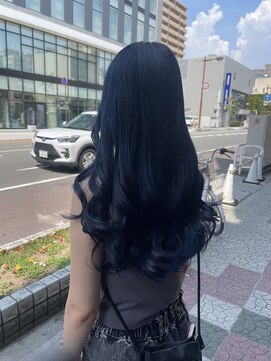 ボアップ 松山店(boappu) #ブルーカラー#ブリーチカラー