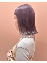 ケンジ 横浜(KENJE)&nbsp;#切りっぱなしボブ#ケアブリーチ#ラベンダー