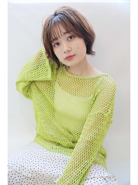 シャルムバイルーチェココ(CHARME by Lu'ce coco) くびれショートボブ[デザインカラーレイヤーカットウェットヘア]