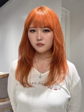 ゼスト 八王子店(ZEST) オレンジカラー/レイヤーカット【佐々木麻衣】