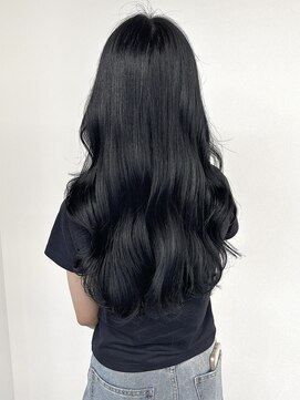 ノウハウ キョウト(KNOWHOW kyoto) ブルーブラック/暗髪グレージュ/暗髪ロング/韓国風カラー