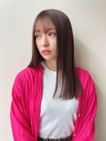 シーム 天神大名店(SEAM)&nbsp;セミロング　Recommended for  20s to 30s.