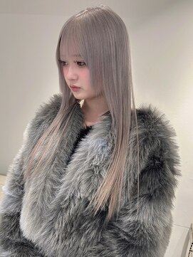 ベレーザ 渋谷(BELEZA) 11907髪質改善ホワイトアッシュホワイトブロンド艶髪ストレート