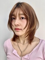 韓国風レイヤーハッシュカット顔まわりレイヤー
